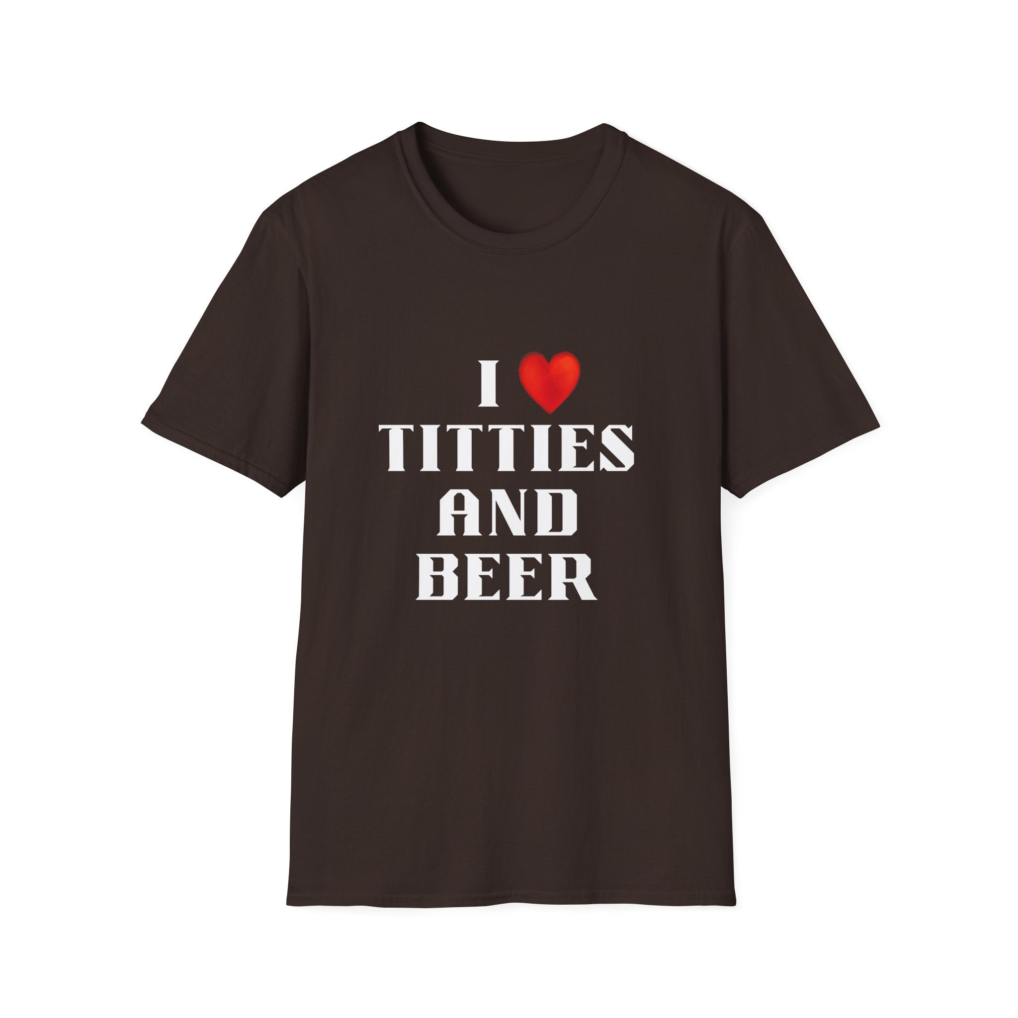 Love Titties and Beer Unisex Softstyle T-Shirt