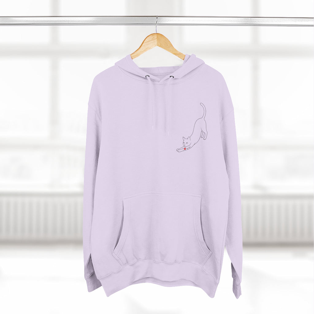 Anti Social Cat Dad Fleece Hoodie for Fun Nights Out