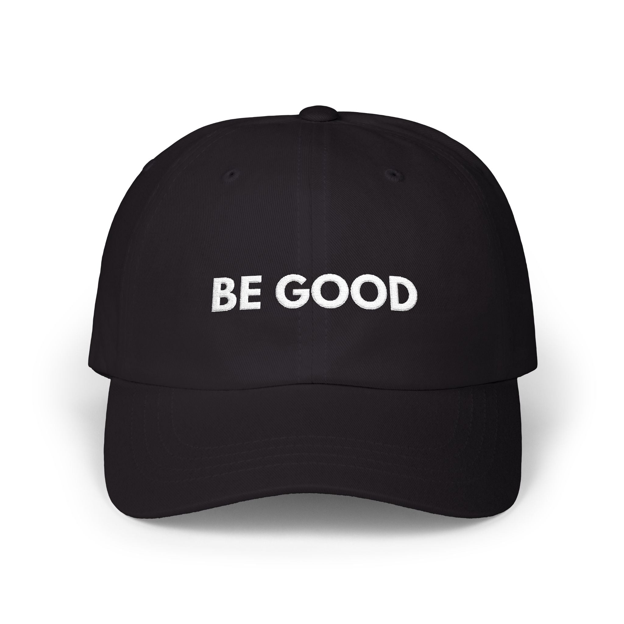 "Be Good" Cap - wht print