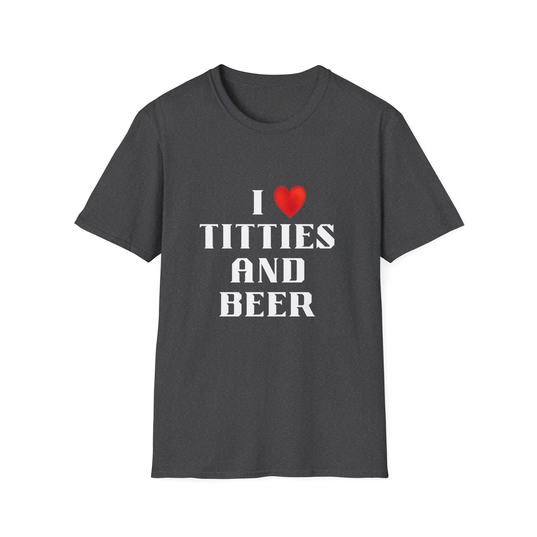 Love Titties and Beer Unisex Softstyle T-Shirt
