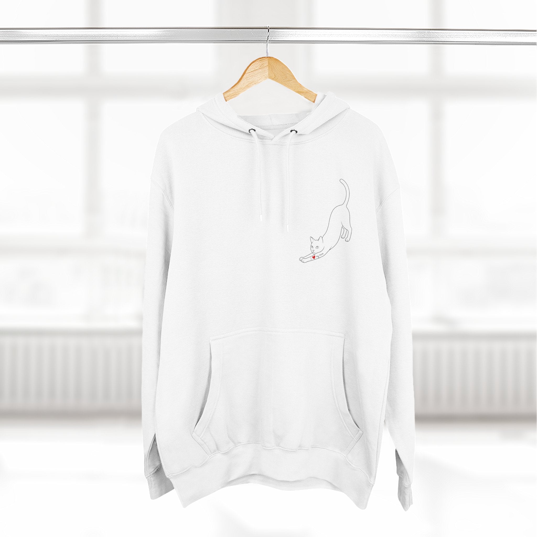 Anti Social Cat MomFleece Hoodie for Fun Nights Out