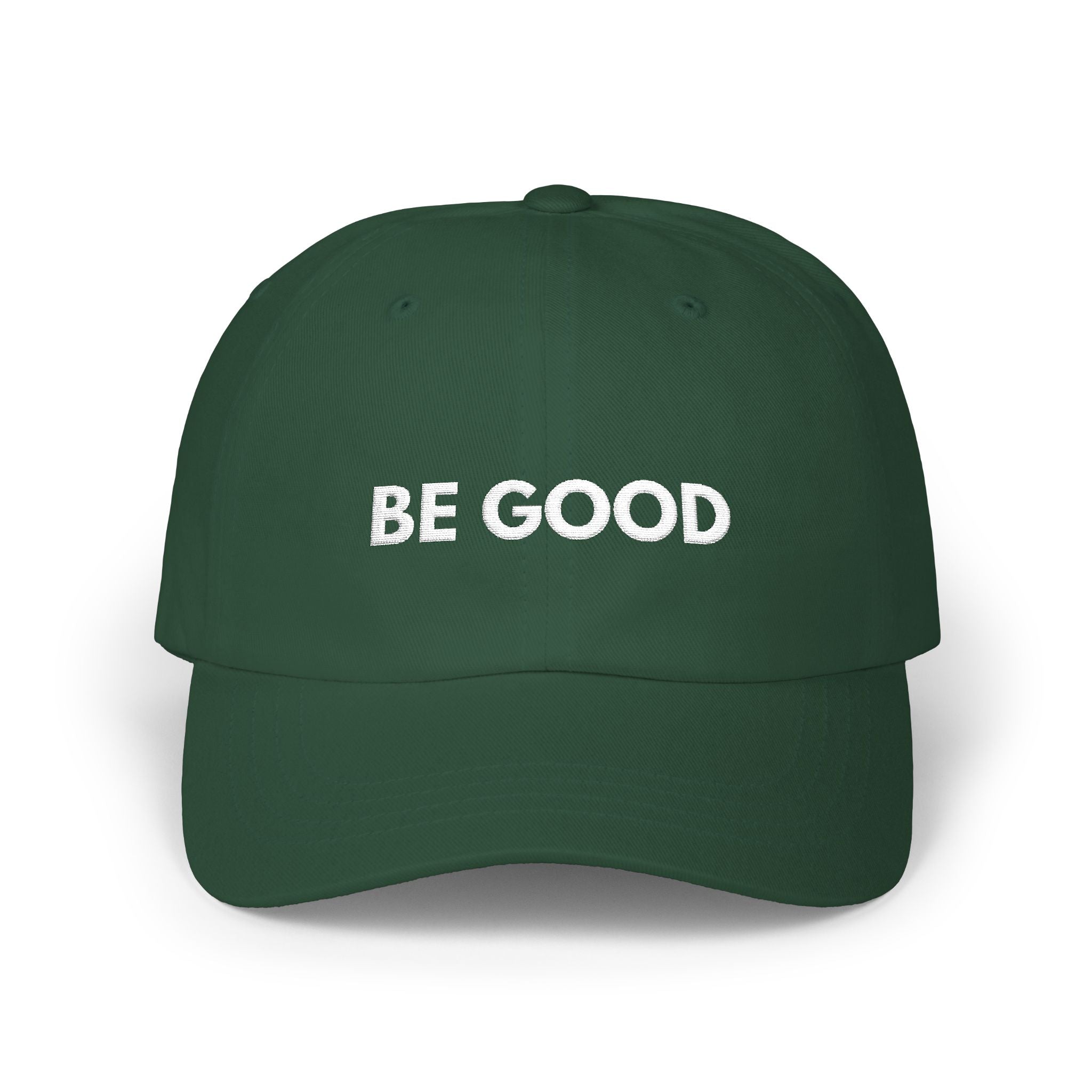 "Be Good" Cap - wht print