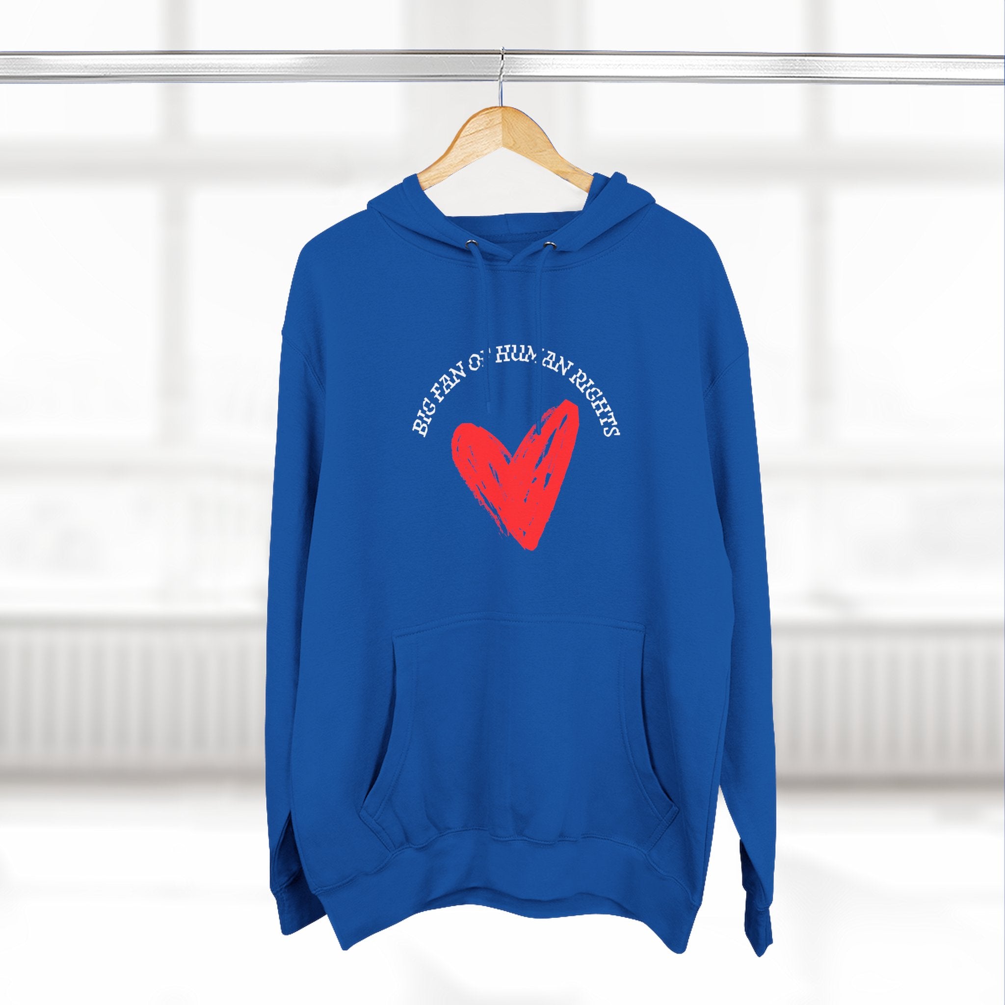 Fan of Human Rights Fleece Hoodie for Fun Nights Out