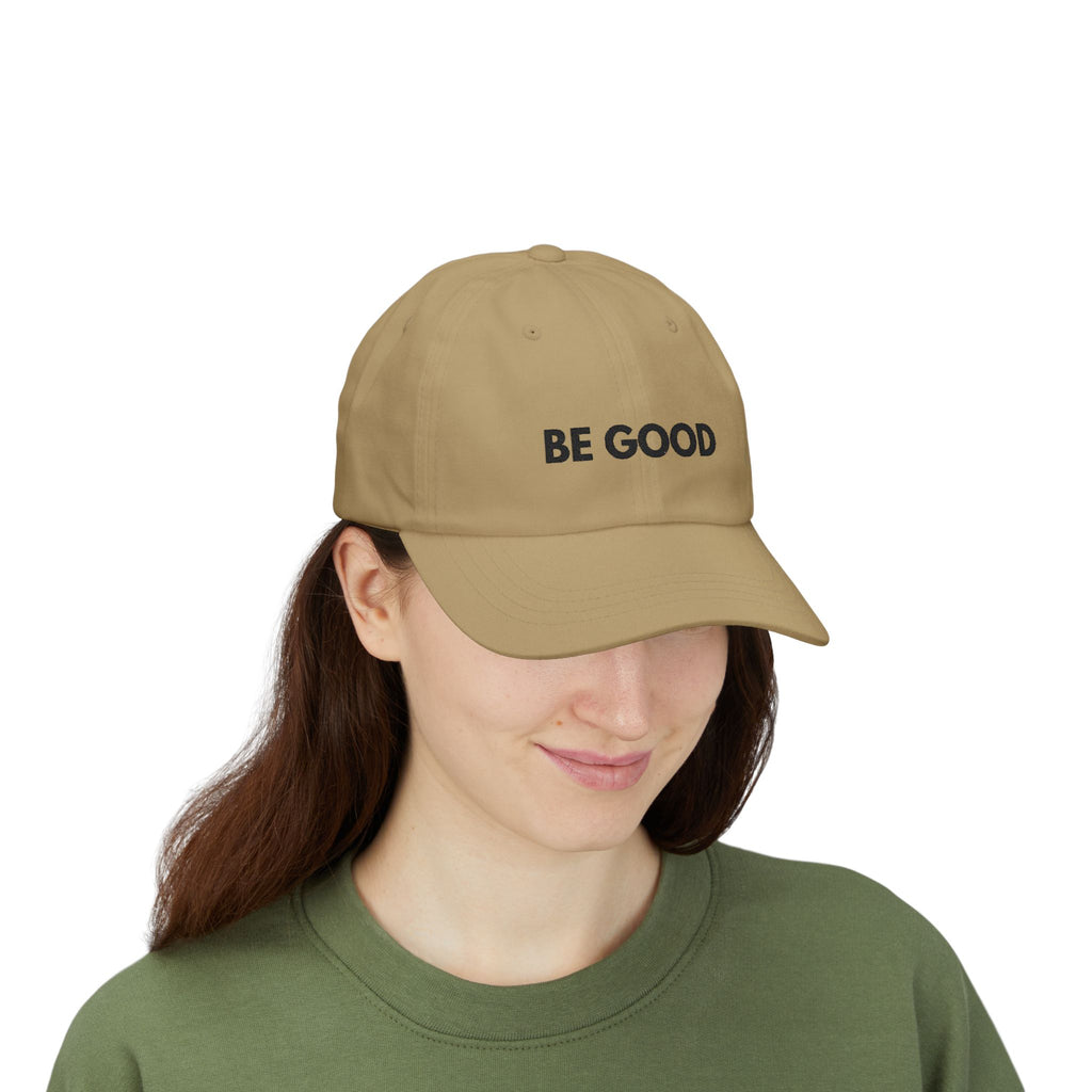 "Be Good" Cap - blk print