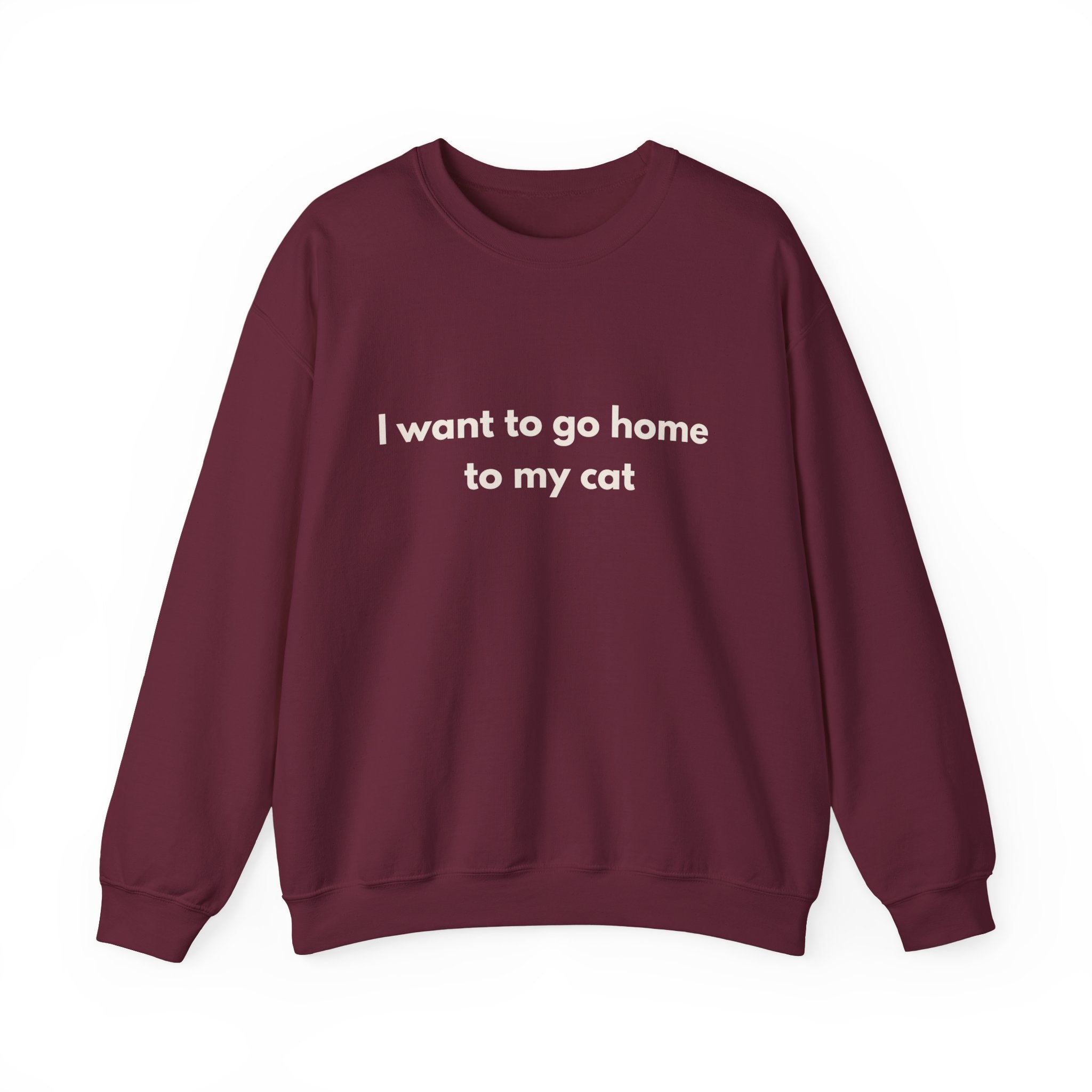 Go home to my cat - Crewneck Sweatshirt