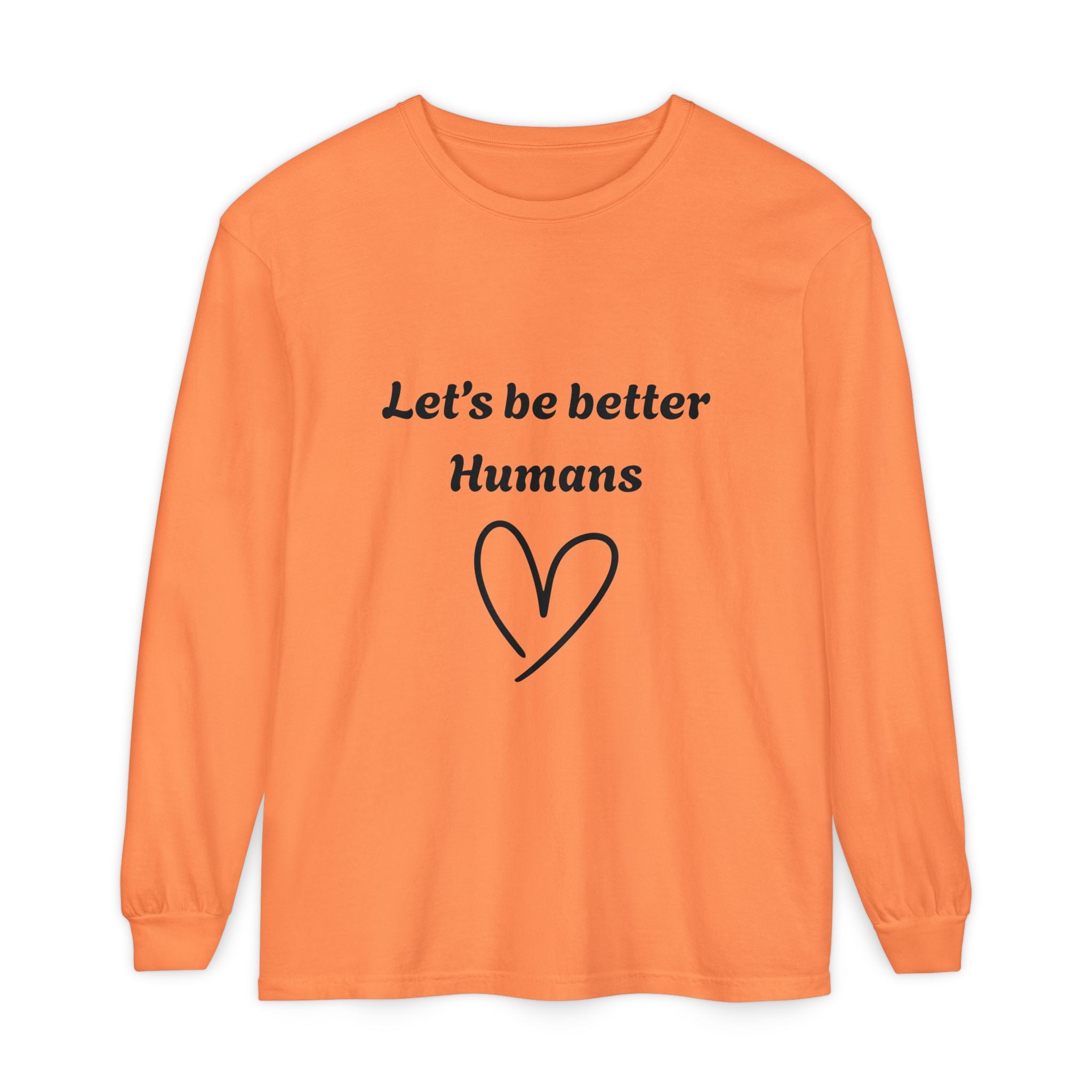 Better Human -Long Sleeve T-Shirt- blk print