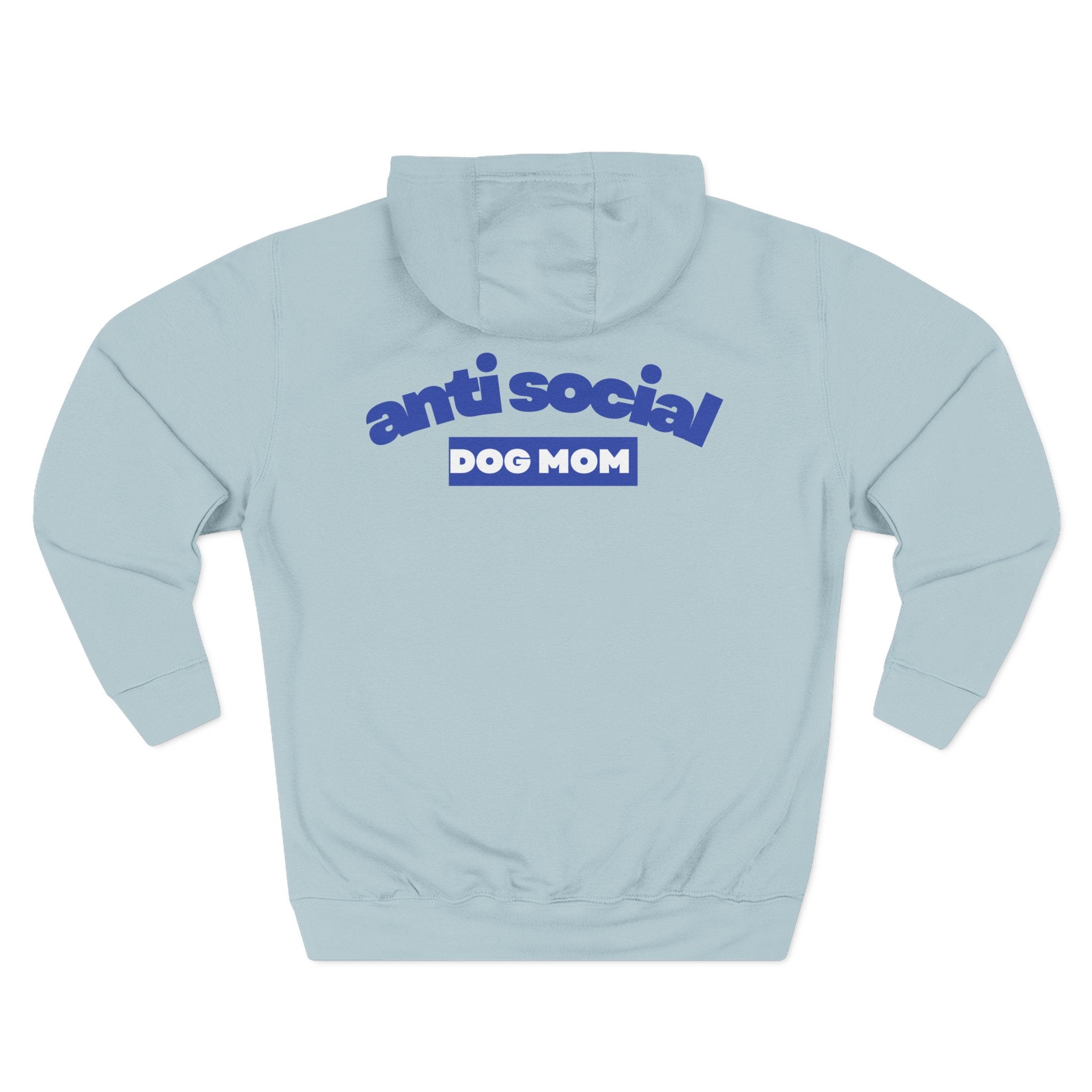 Anti Social Dog Mom Fleece Hoodie for Fun Nights Out