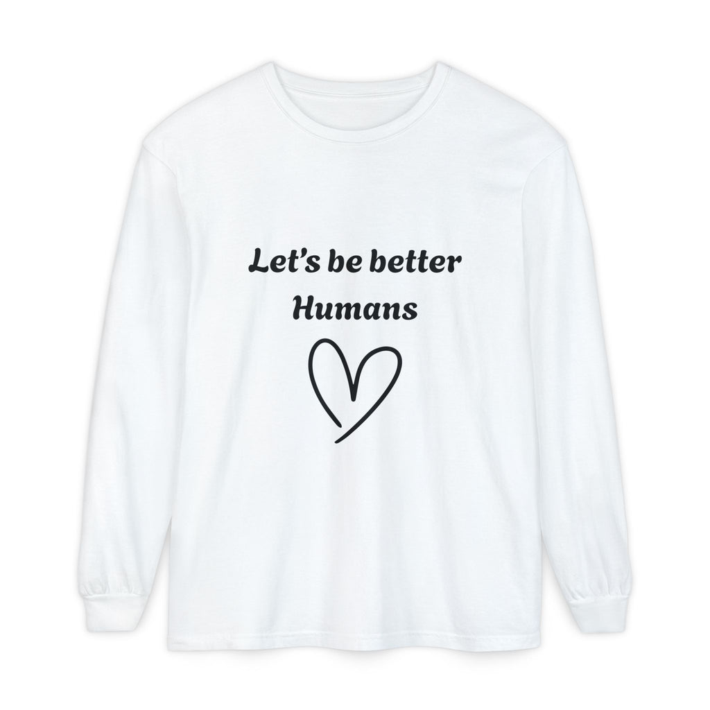 Better Human -Long Sleeve T-Shirt- blk print