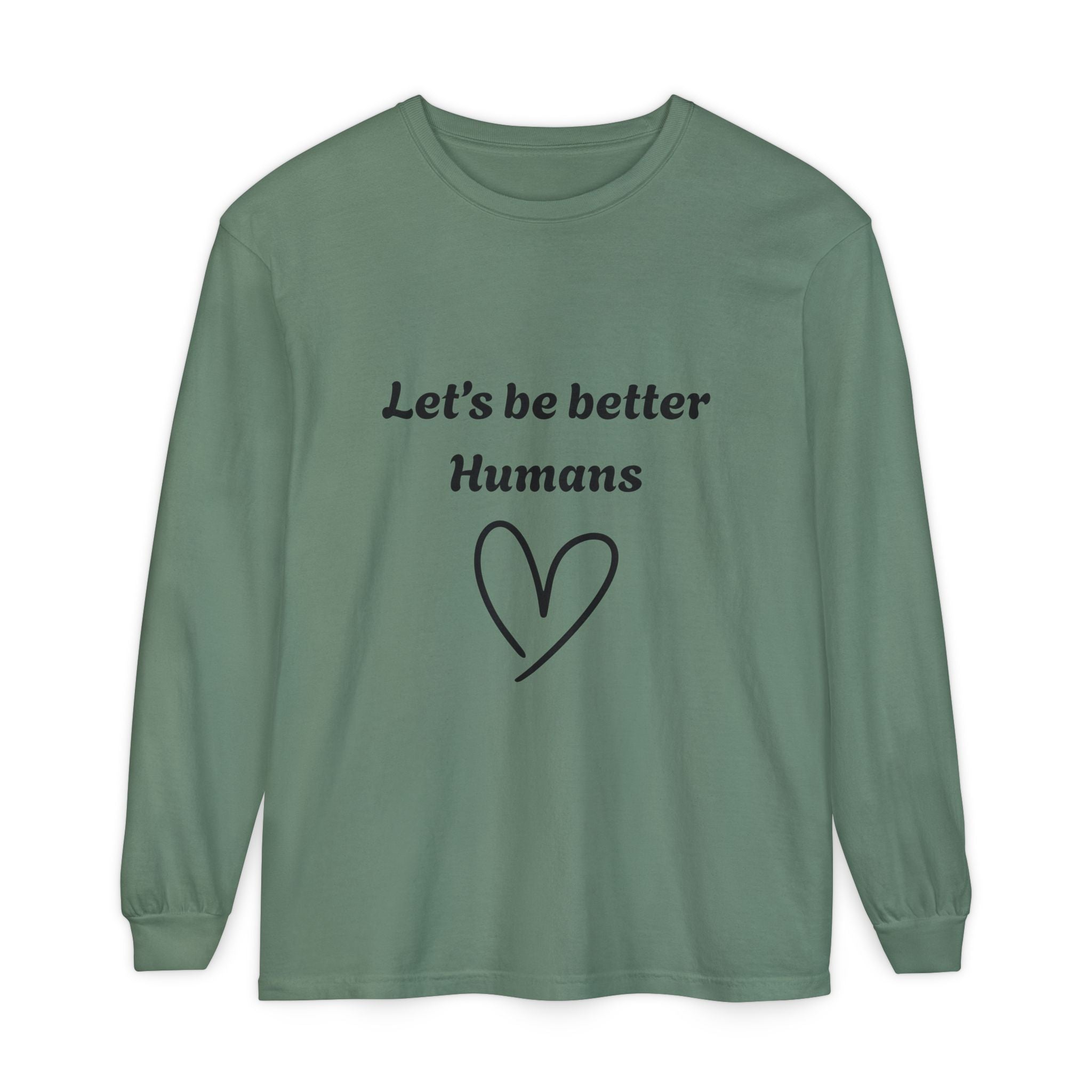 Better Human -Long Sleeve T-Shirt- blk print