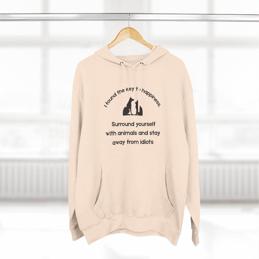 Key To Happiness Fleece Hoodie for Fun Nights Out