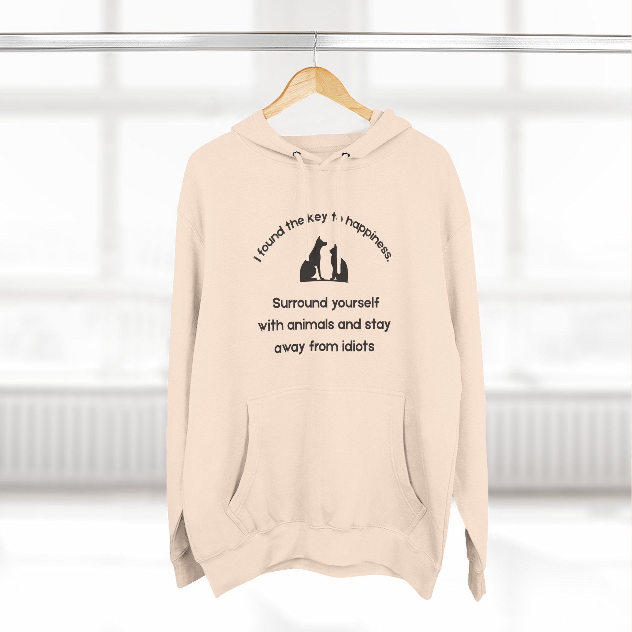 Key To Happiness Fleece Hoodie for Fun Nights Out