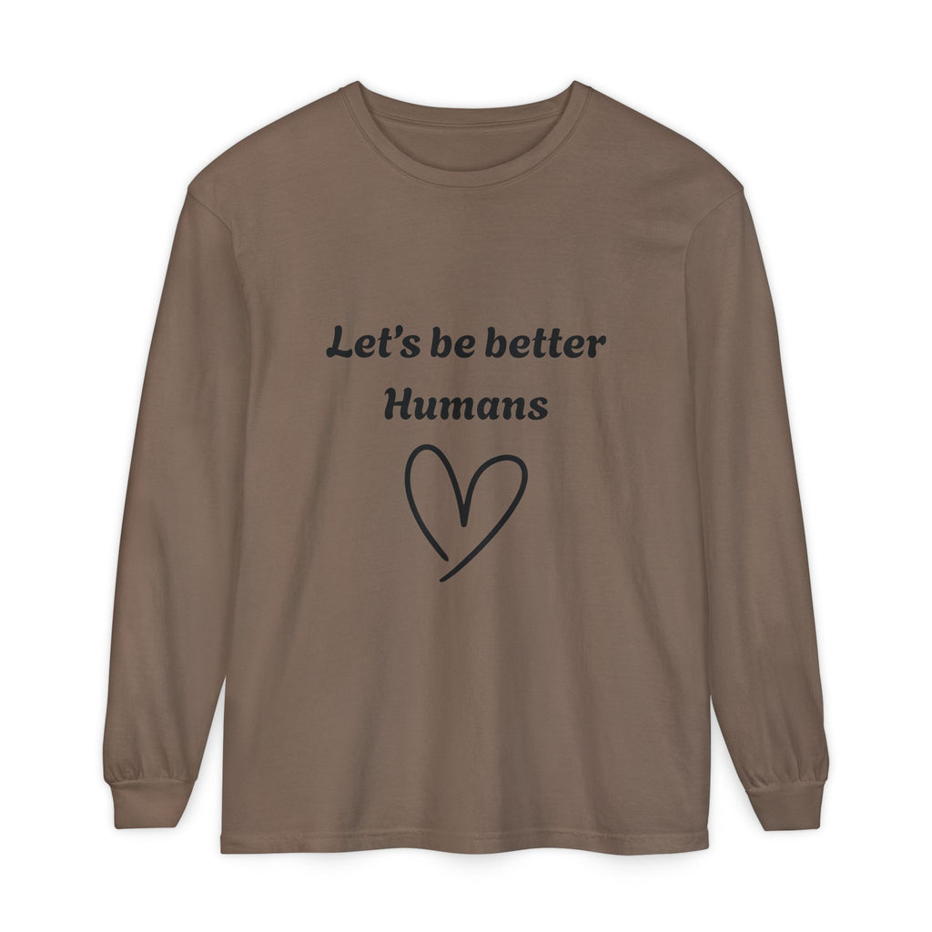 Better Human -Long Sleeve T-Shirt- blk print