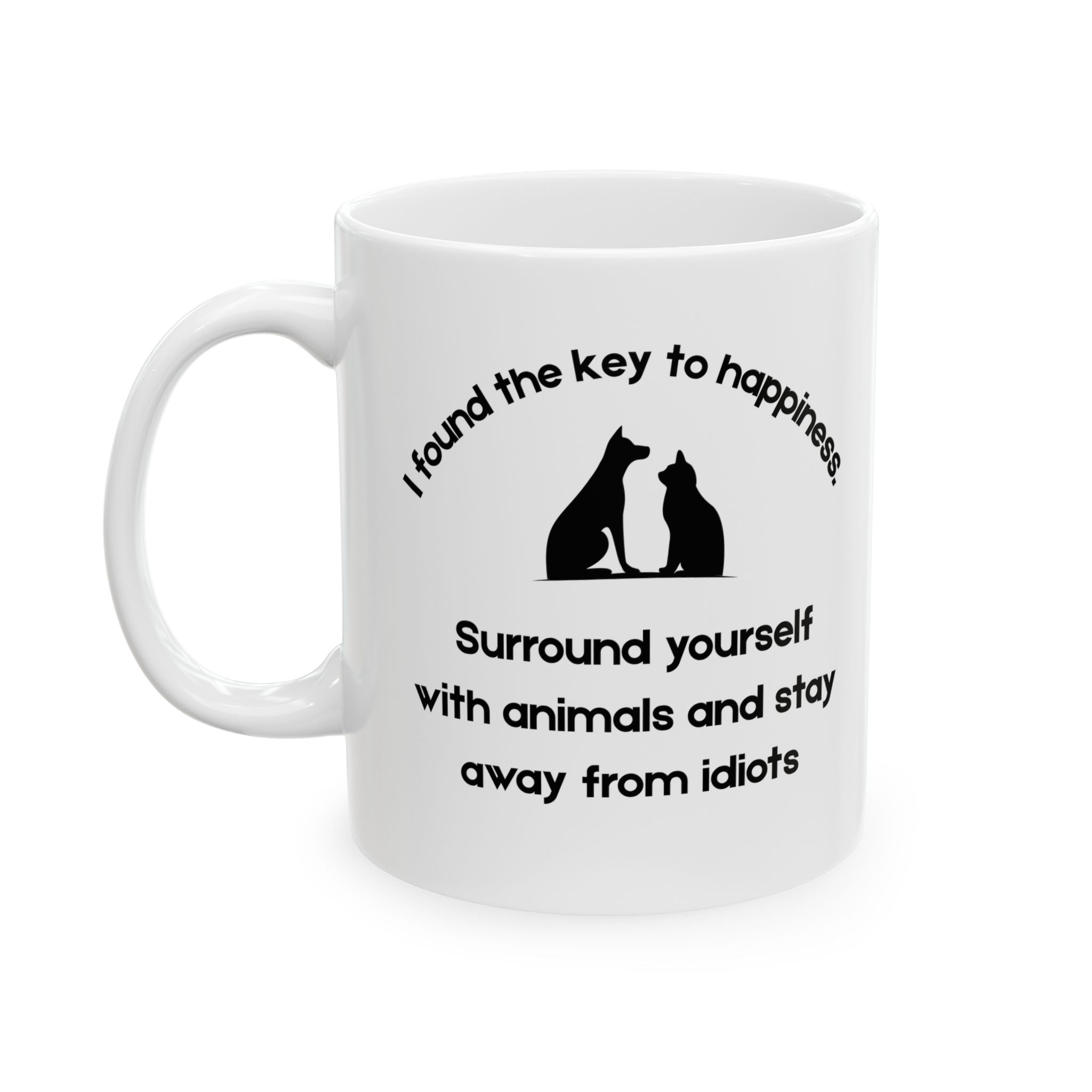 Key to Happiness Advocate Ceramic Mug - 11oz/15oz Coffee Cup