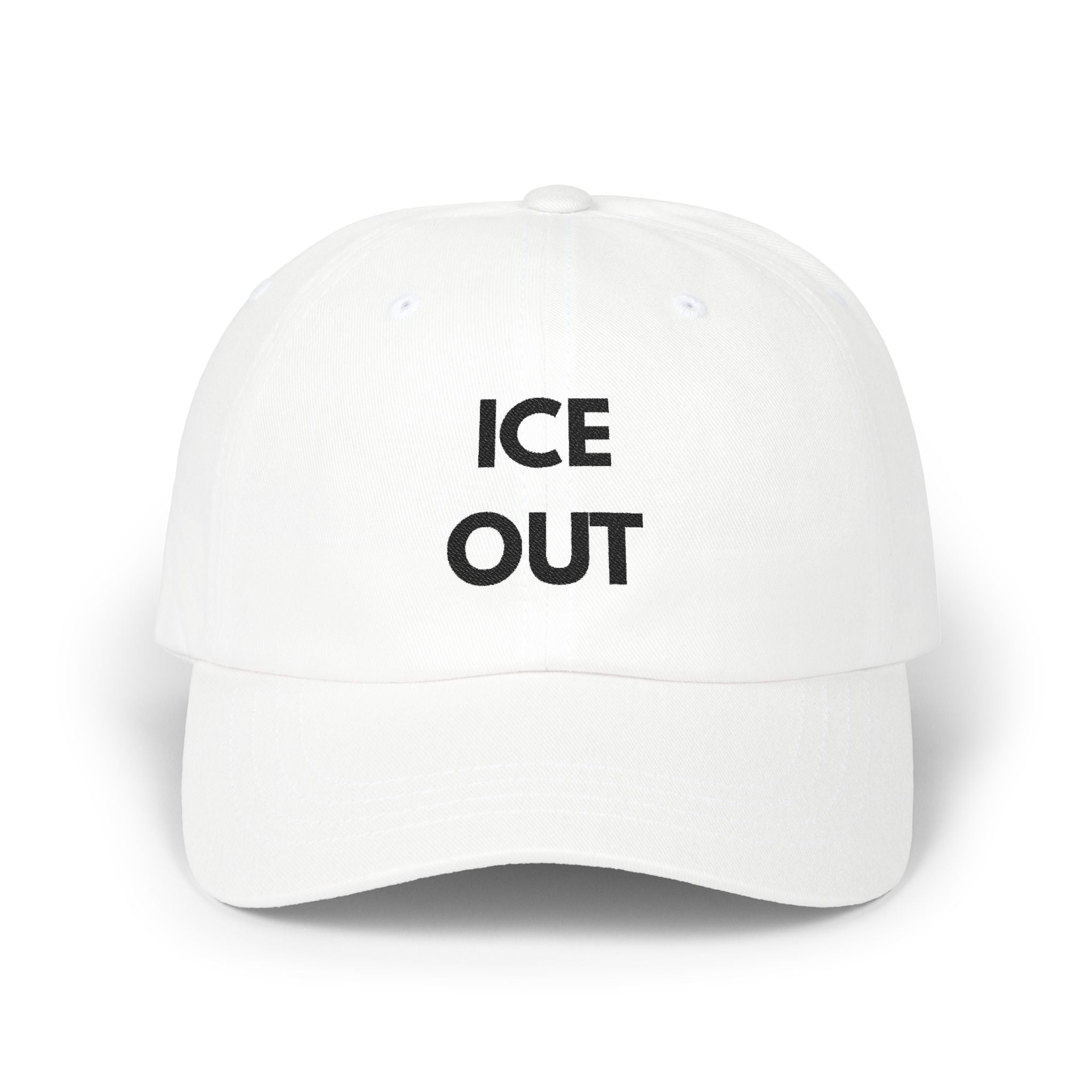"Ice Out" Cap - blk print