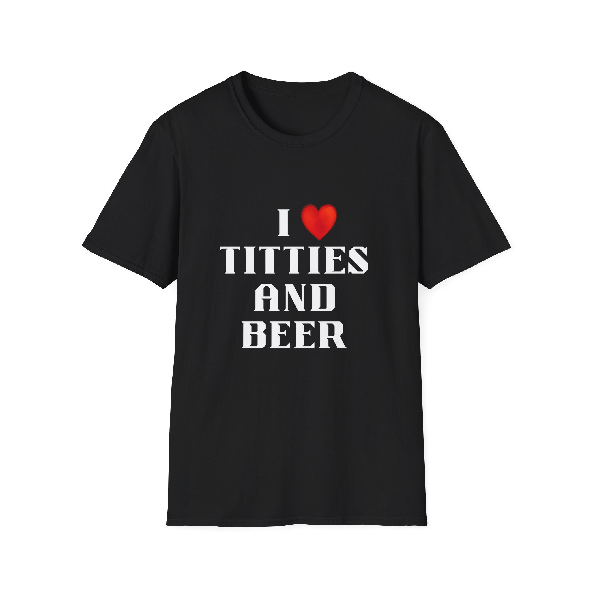 Love Titties and Beer Unisex Softstyle T-Shirt