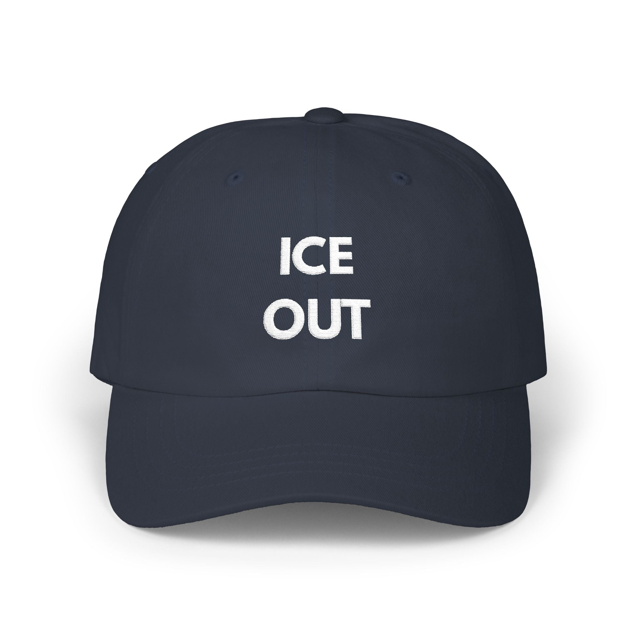 "Ice Out" Cap - wht print