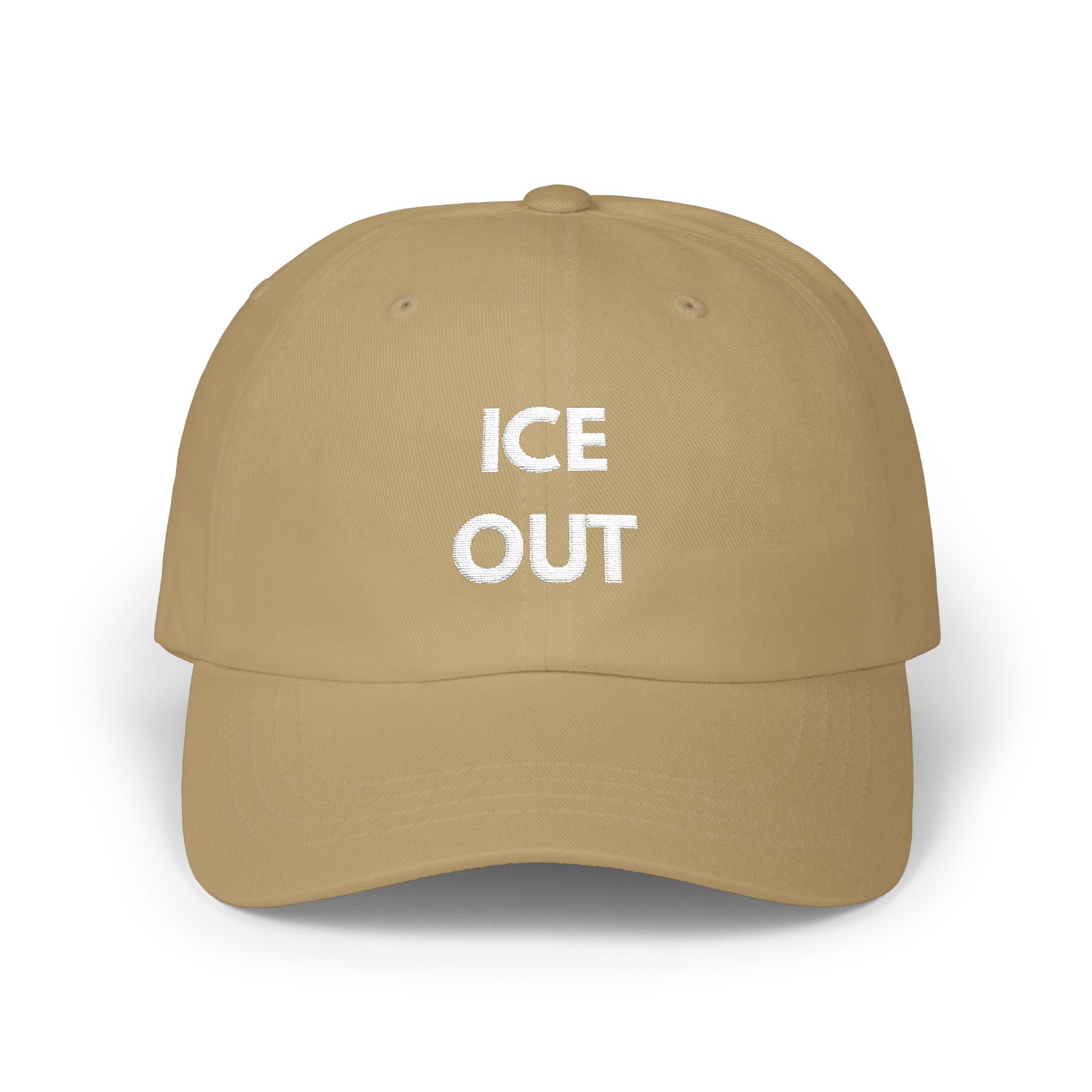 "Ice Out" Cap - wht print