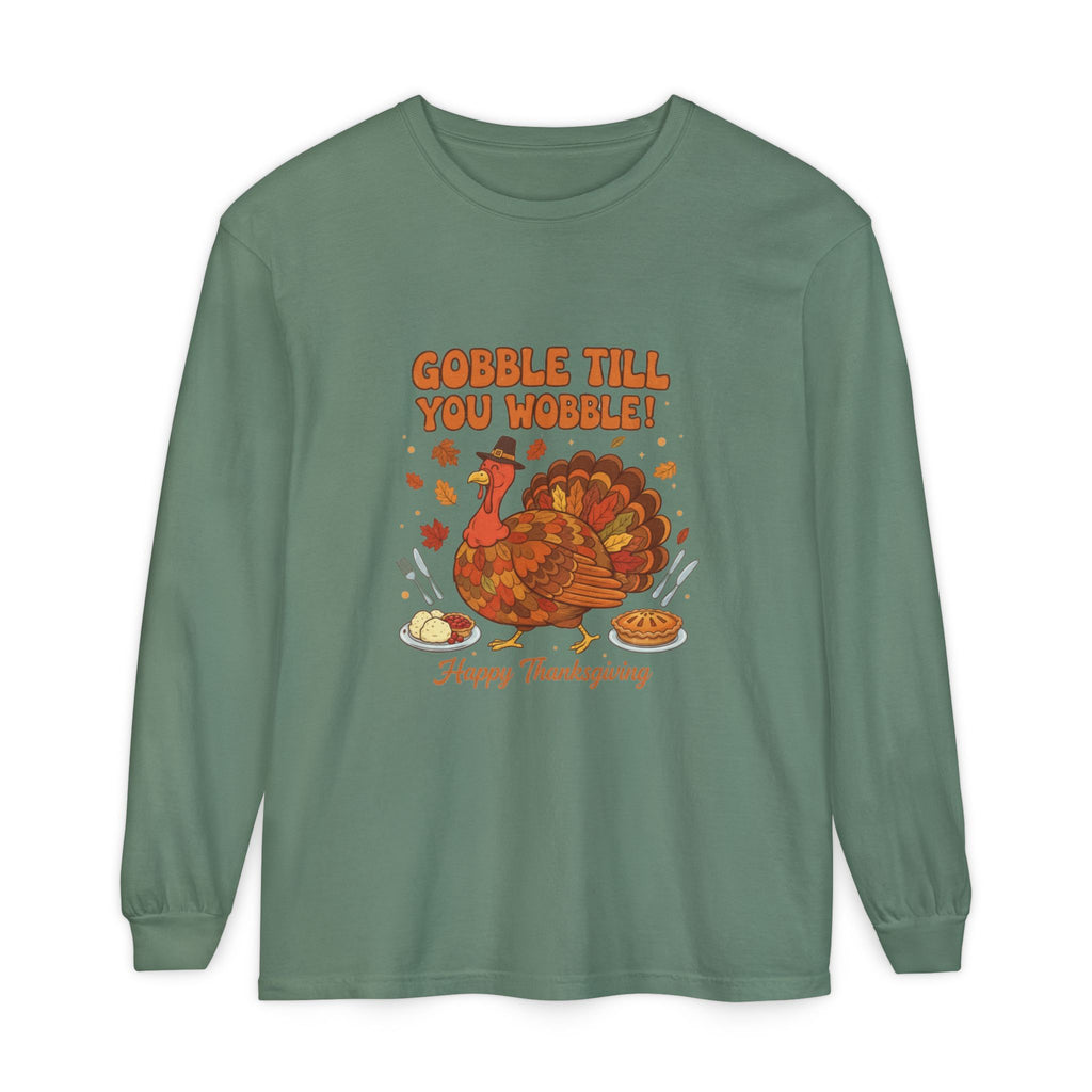 Gobble till you Wobble Long Sleeve T-Shirt
