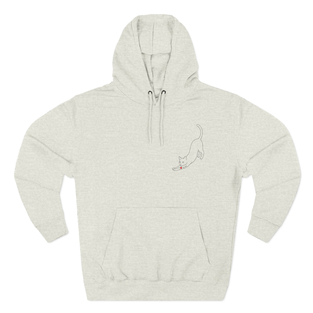 Anti Social Cat Dad Fleece Hoodie for Fun Nights Out