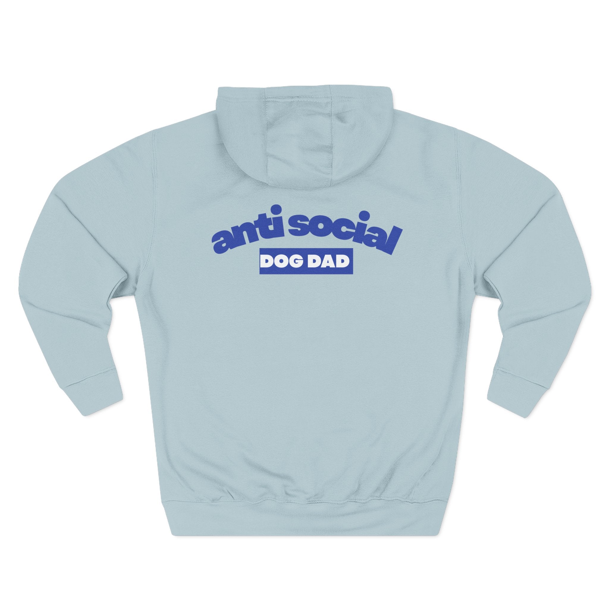 Anti Social Dog Dad Fleece Hoodie for Fun Nights Out
