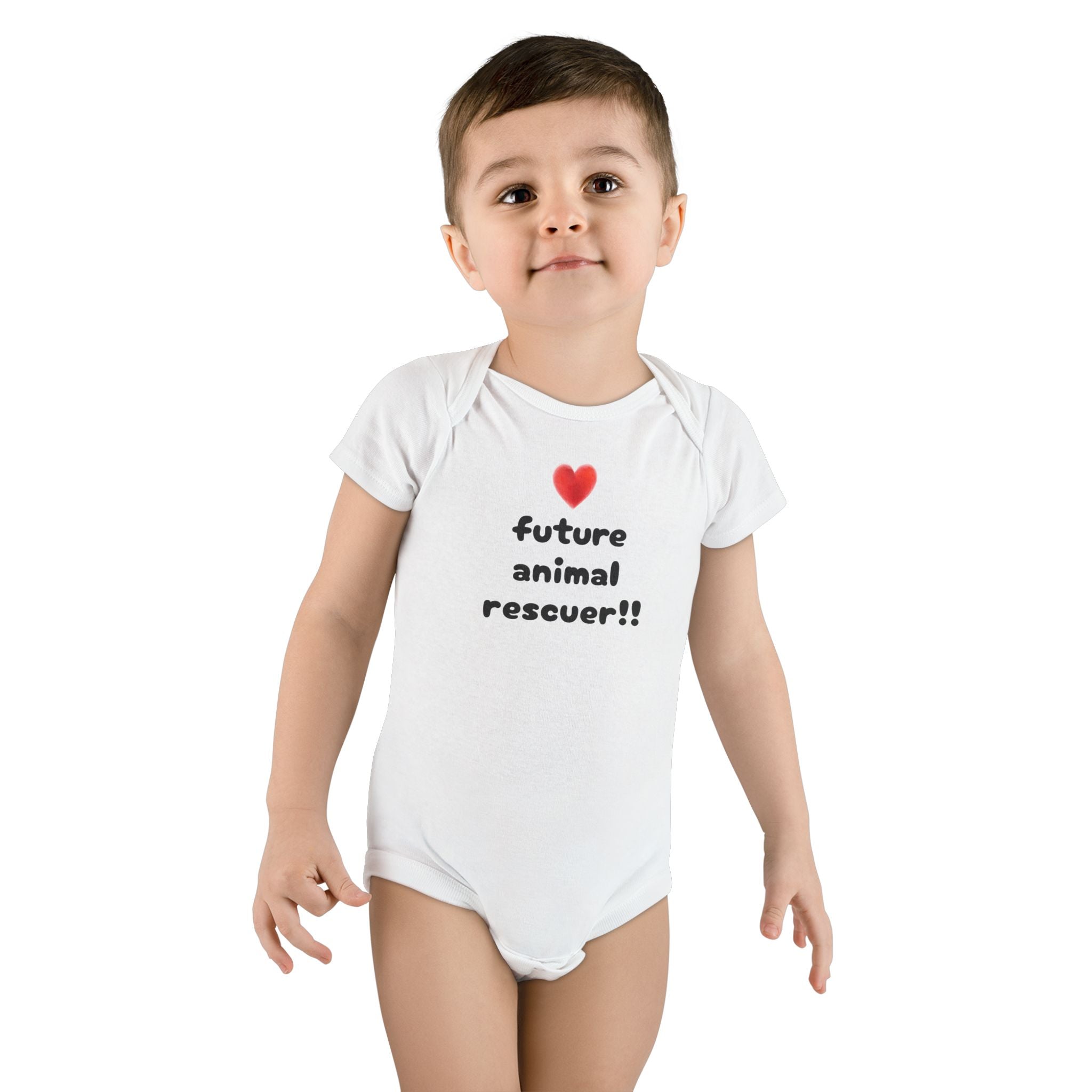 Future Animal Rescuer Organic Baby Bodysuit