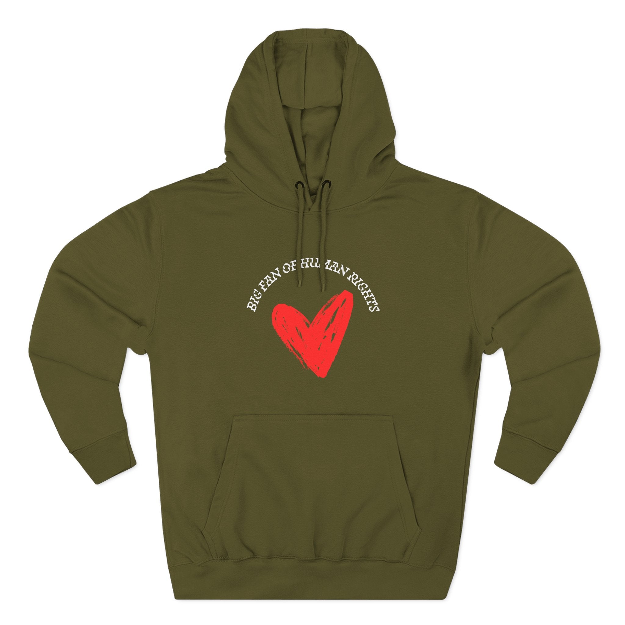 Fan of Human Rights Fleece Hoodie for Fun Nights Out