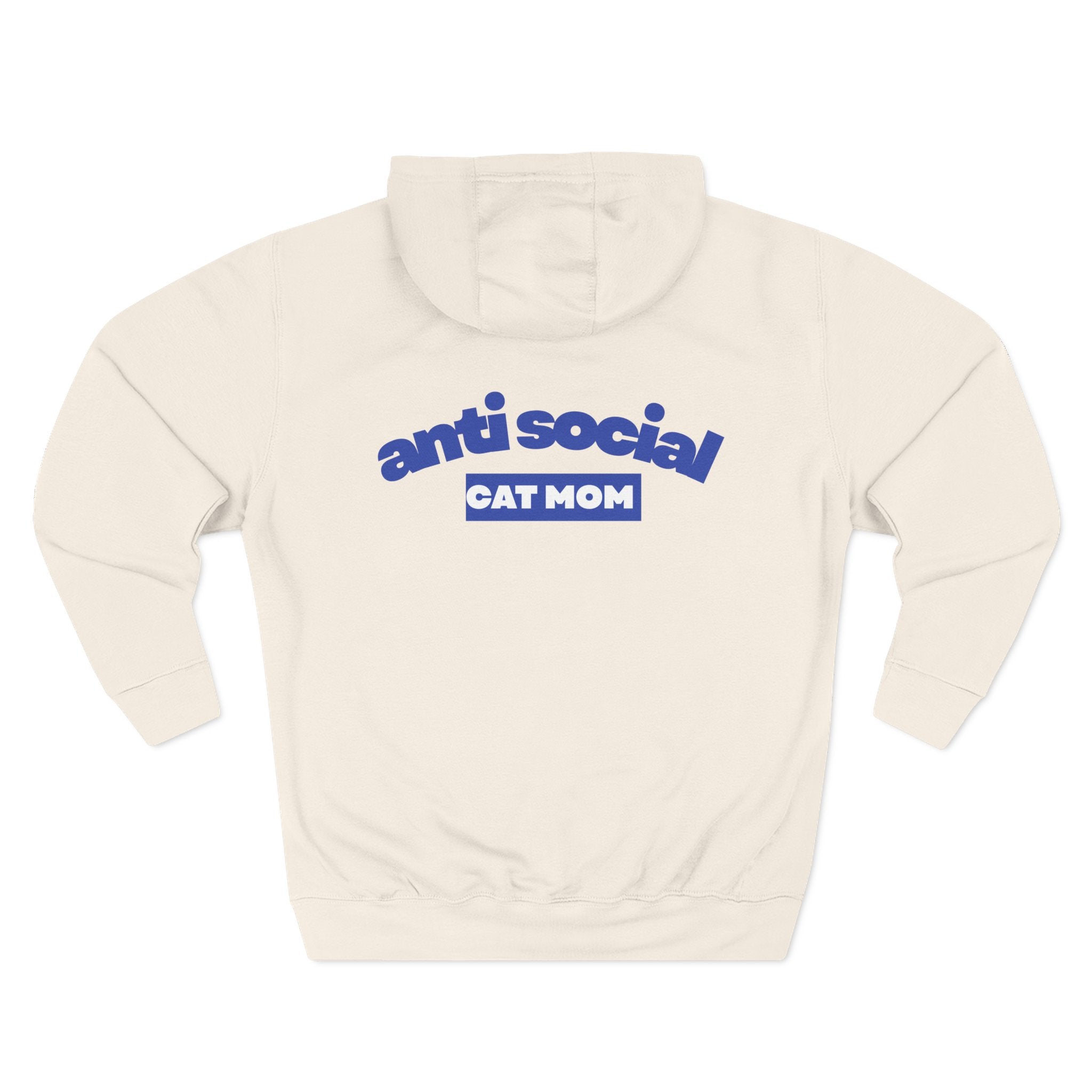 Anti Social Cat MomFleece Hoodie for Fun Nights Out