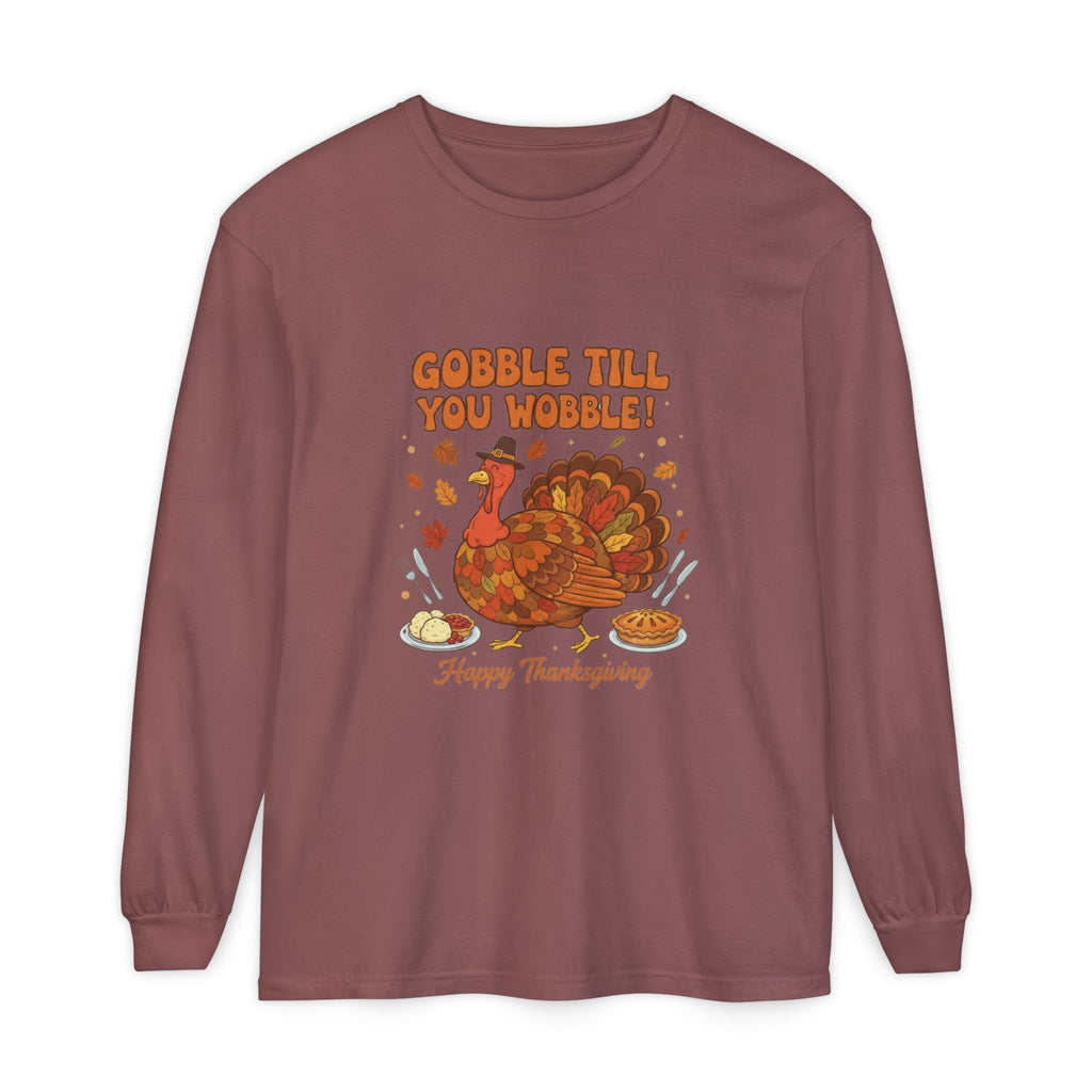 Gobble till you Wobble Long Sleeve T-Shirt