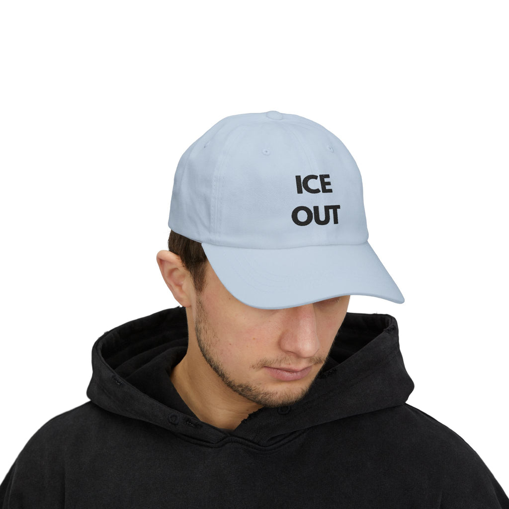 "Ice Out" Cap - blk print