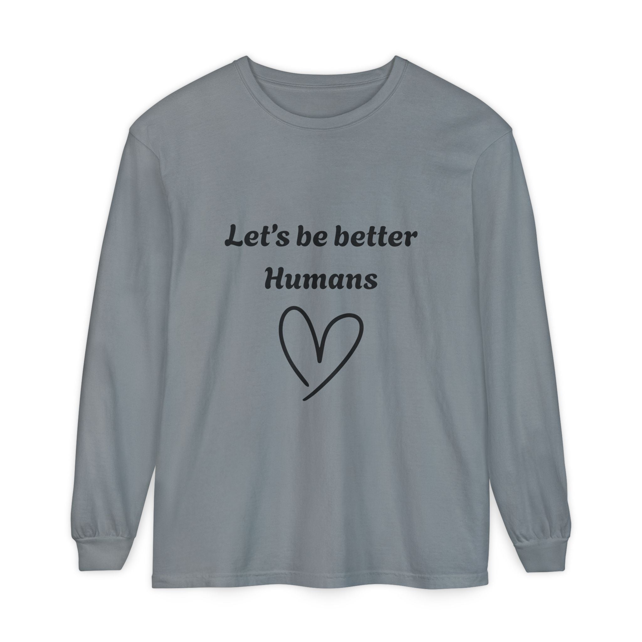 Better Human -Long Sleeve T-Shirt- blk print