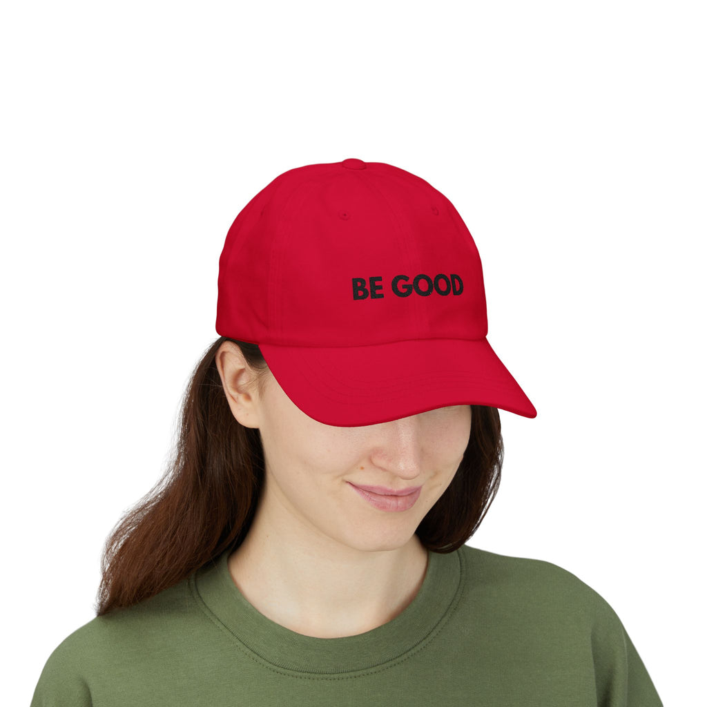 "Be Good" Cap - blk print