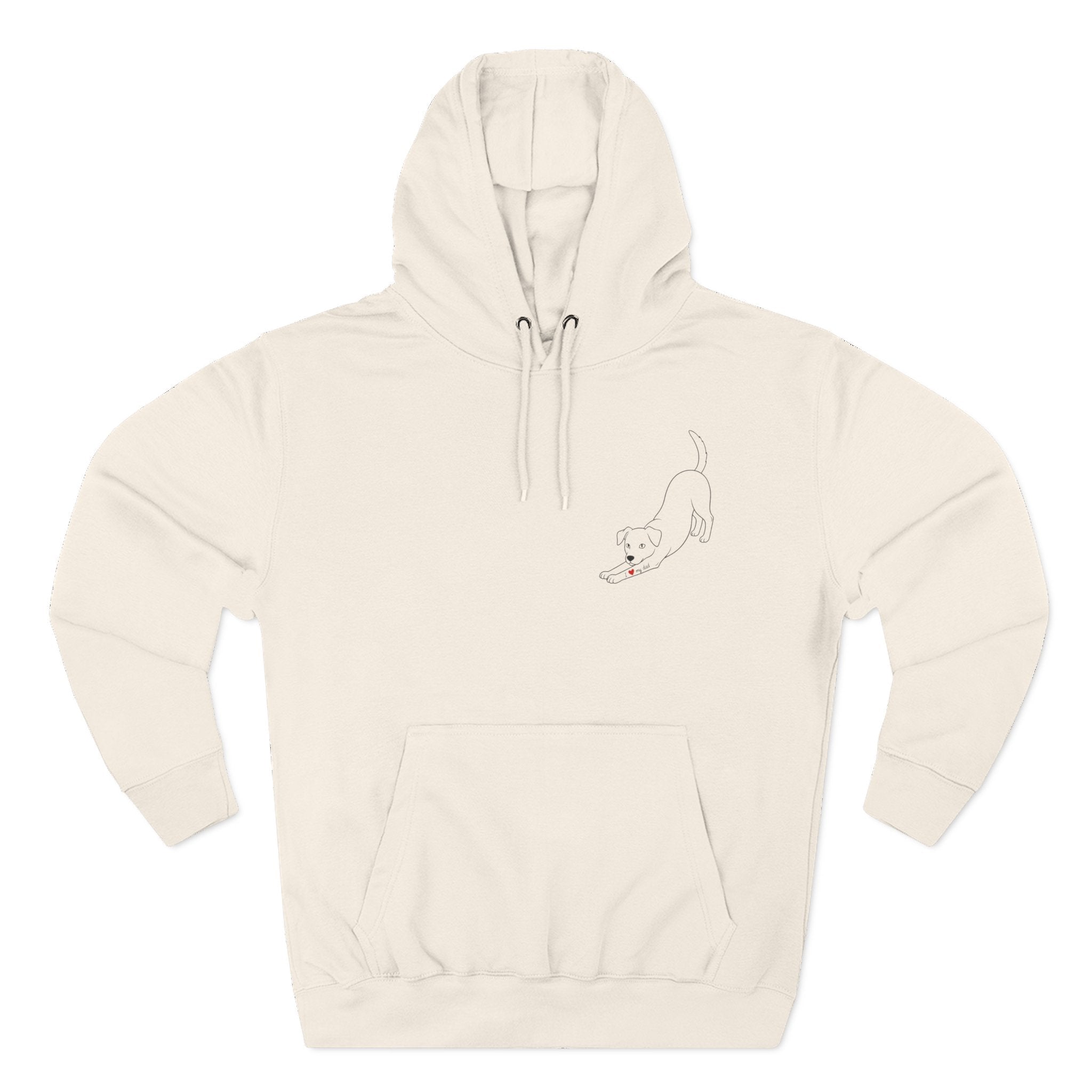 Anti Social Dog Dad Fleece Hoodie for Fun Nights Out