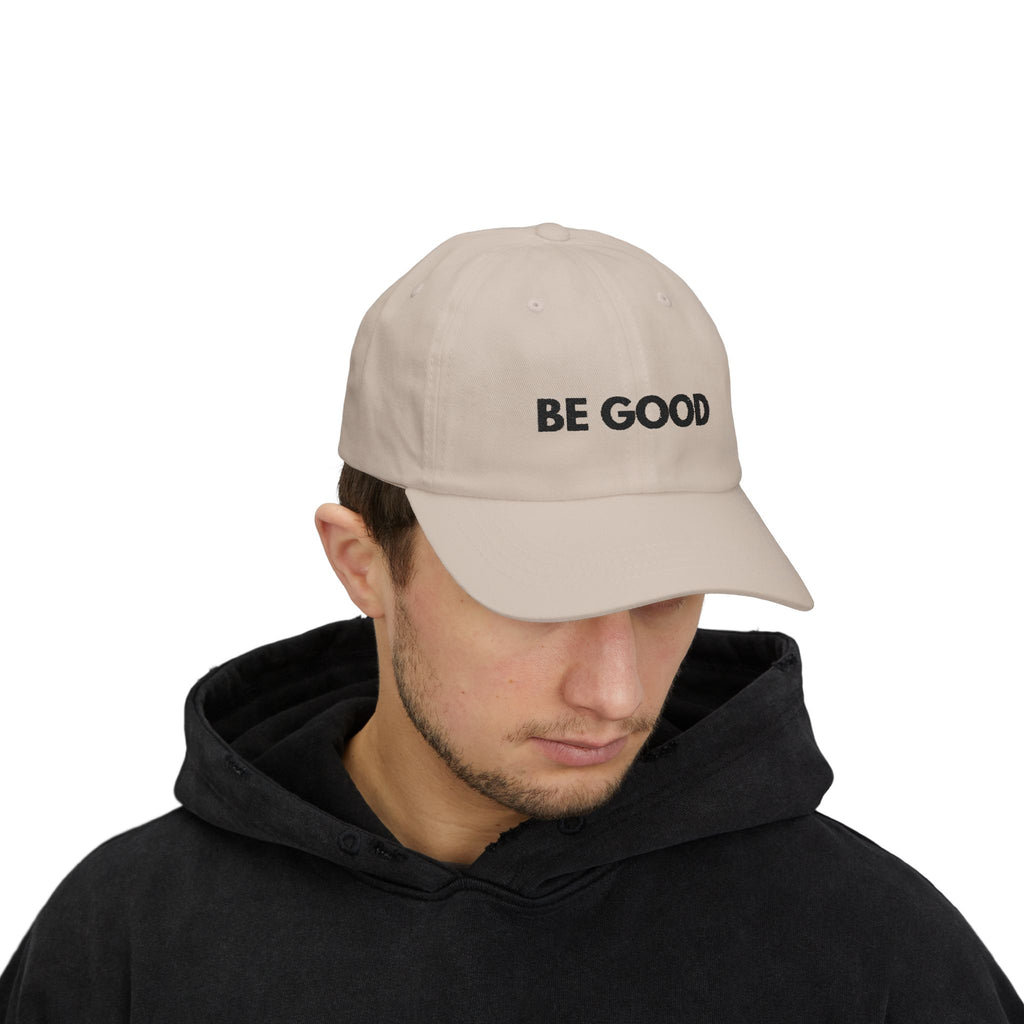 "Be Good" Cap - blk print