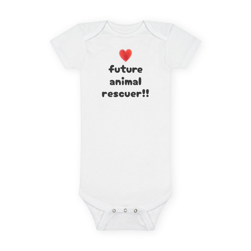 Future Animal Rescuer Organic Baby Bodysuit