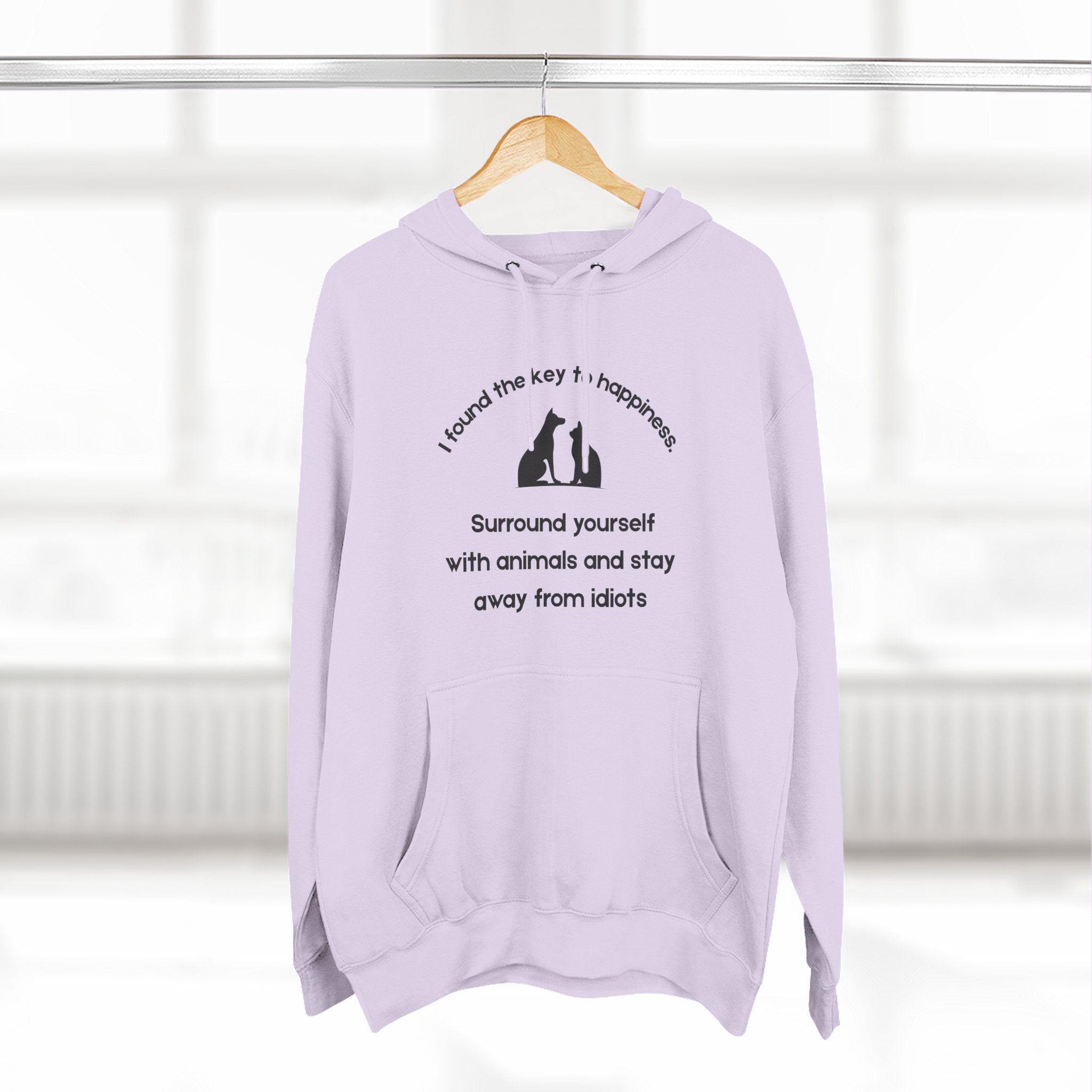 Key To Happiness Fleece Hoodie for Fun Nights Out