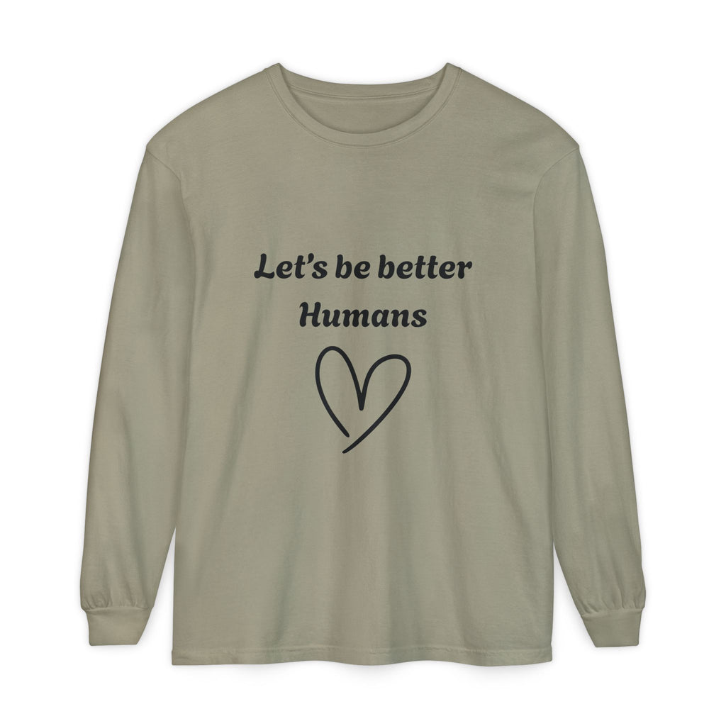 Better Human -Long Sleeve T-Shirt- blk print