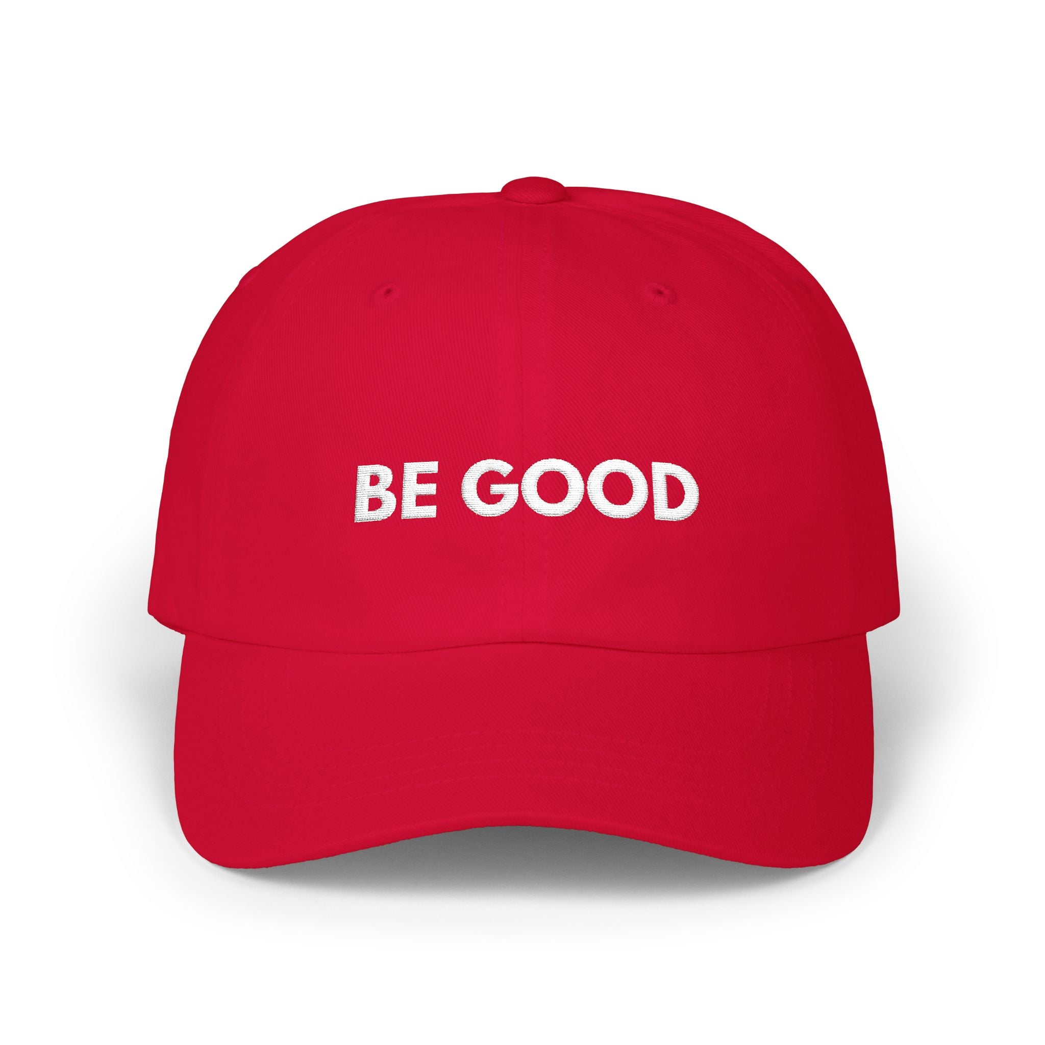 "Be Good" Cap - wht print