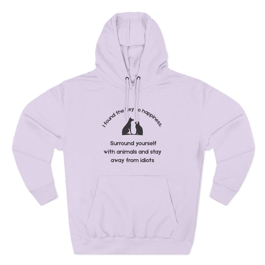 Key To Happiness Fleece Hoodie for Fun Nights Out