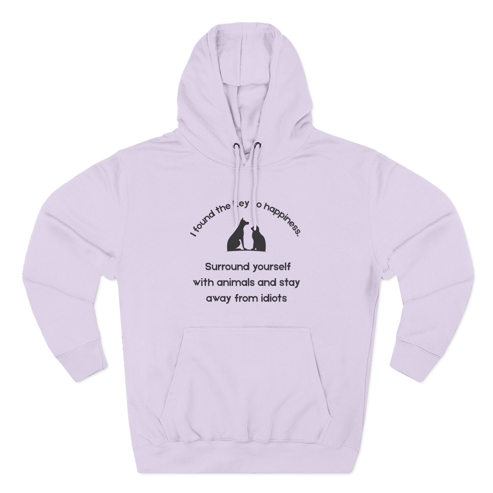 Key To Happiness Fleece Hoodie for Fun Nights Out